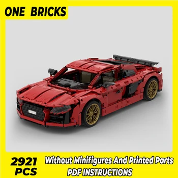Строительные блоки OneBricks Moc, серия моделей суперспортивных автомобилей Speed Champion Technology, кирпичи, игрушки своими руками для детей, подарки для детей