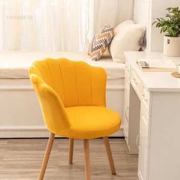 Офисные стулья Nordic с мягкой спинкой, легкая Роскошная Офисная мебель, Вращающееся кресло, Минималистичный Современный стул с подушкой для отдыха.