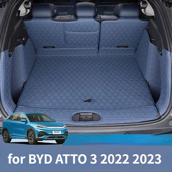 Коврики для Багажника Автомобиля BYD Atto3 Yuan Plus EV 2021 2022 2023 Защитная Накладка Для Багажника Сумки Для Хранения Грузового Лайнера Аксессуары Для Интерьера автомобиля