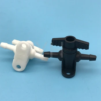 Пластиковый 2-ходовой чернильный клапан 8ШТ, два способа для сольвентного УФ-принтера Flora Xuli Roland aifa, переключатель чернильной трубки, система СНПЧ, ручной клапан