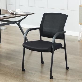 Офисное кресло с колесиками для поддержки спины, Черное Дизайнерское Офисное кресло для детей с расслабляющим комфортом, Сетчатое Офисное кресло Sillas De Oficina